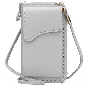 Дамски малки чанти през рамо през рамо PU кожена дамска чанта с джоб за мобилен телефон Дамска чанта Портмоне Клъчове Портфейл Чанти за пратки