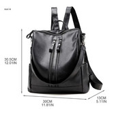 X7YA Fashion Moterys Moteriška Kuprinė nuo vagystės Mokyklinė odinė mergaičių kuprinė kelioninė rankinė