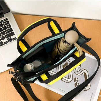 Японски стил 2D аниме куриерска чанта Преносима найлонова водоустойчива чанта през рамо Голям капацитет Обикновена чанта за пазаруване