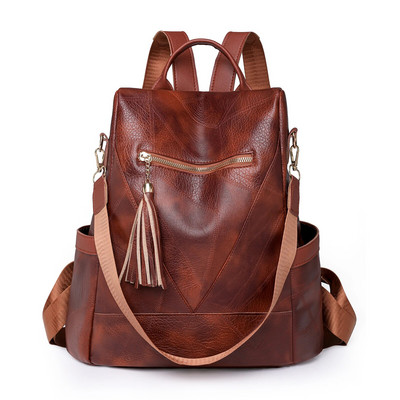 Apsaugos nuo vagystės kuprinės Moteriškos kuprinės Dizaineris Kokybiška oda Madingi Nugaros Krepšiai Gamintojas Moteriški Kelioniniai Krepšiai Mochilas Mujer Kuprinės