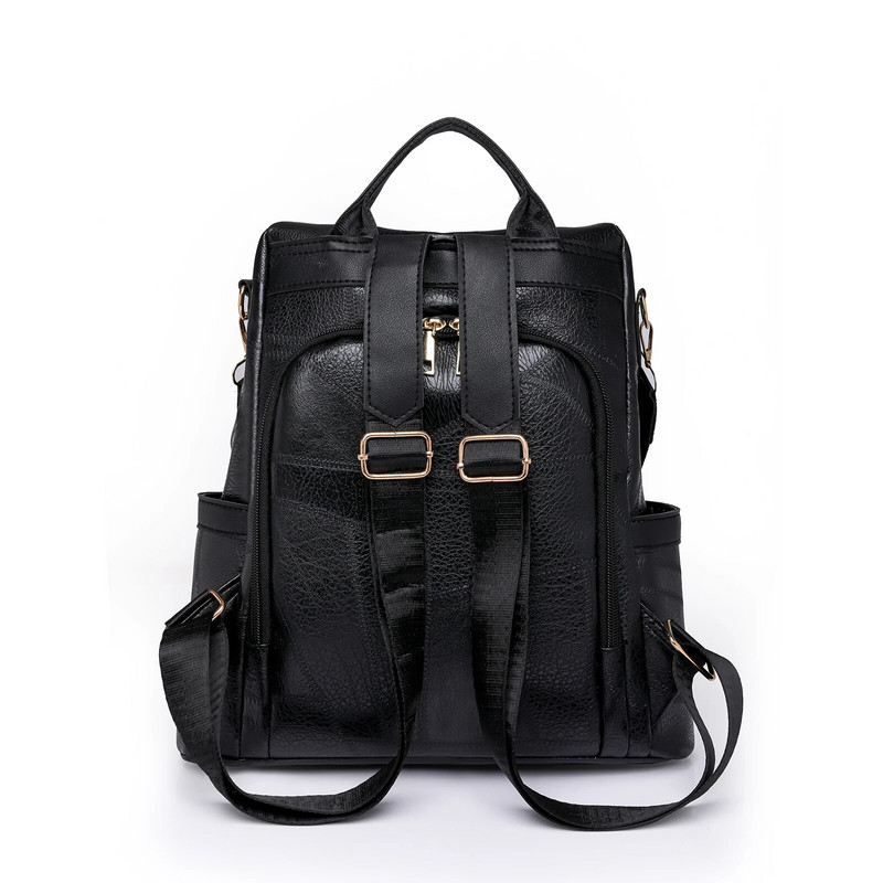 Apsaugos nuo vagystės kuprinės Moteriškos kuprinės Dizaineris Kokybiška oda Madingi Nugaros Krepšiai Gamintojas Moteriški Kelioniniai Krepšiai Mochilas Mujer Kuprinės