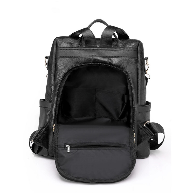 Apsaugos nuo vagystės kuprinės Moteriškos kuprinės Dizaineris Kokybiška oda Madingi Nugaros Krepšiai Gamintojas Moteriški Kelioniniai Krepšiai Mochilas Mujer Kuprinės