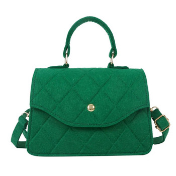 Модни чанти за през рамо от филц за жени Малка квадратна чанта Дамски чанти с усъвършенствана текстура Дамски чанти Дамско портмоне Пазаруване Чанти през рамо Тотес