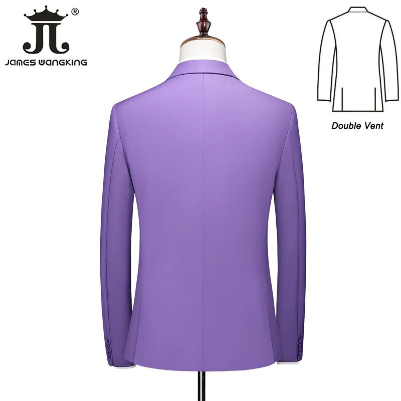 S- 6XL Dupla szellőző férfi öltöny 3 db (kabát+mellény+nadrág) Szociális ruha Vőlegény esküvői ruha Vékony parti szmoking formális üzleti öltöny