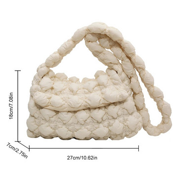 Γυναικεία τσάντα Cloud Pleatd Τσάντα μεγάλης χωρητικότητας Καπιτονέ χιαστί Τσάντα Ελαφρύ μοντέρνο καθημερινό γυναικείο τσαντάκι