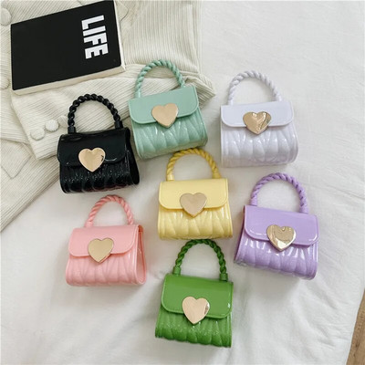 Love Heart Women Bags Candy Colors Bolsas Feminina Lightweighte Bolsos Mujer Portable Handbags Chain Single Shoulder Bag