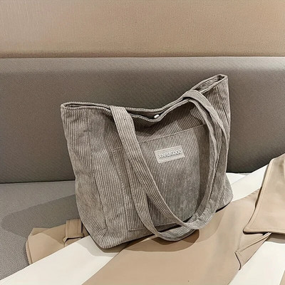 2023 г. Нова чанта през рамо Дамска чанта с плътен дизайн Майсторски кадифен плат Чанта с голям капацитет Тенденция