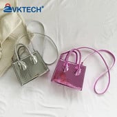 Čvrste ženske modne torbe od PU kože Ženske torbice Laser Messenger torba Sjajna mala četvrtasta torba
