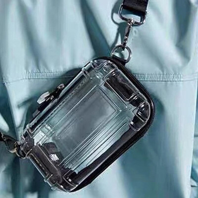 Лятна PVC прозрачна чанта през рамо за жени Едноцветна дамска чанта с цип през рамо Плажна чанта с широки презрамки
