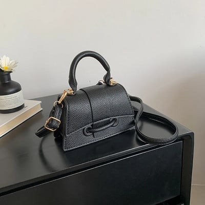 Vintage ženska srebrna šik torba preko ramena Luksuzne dizajnerske male torbe na rame Modna zlatna mini torbica za novčiće Slatka ručna torbica od pu kože
