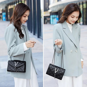 Елегантна малка квадратна дамска чанта Lingge, нова модна чанта с пискюл, декоративна верига, едно рамо, чанта през рамо, модерна чанта през рамо,