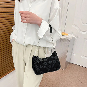 Модни дамски дамски чанти за рамо с оксфордски плат с малка дръжка, чанта за подмишниците, клъч, проста дамска чанта с темперамент, 2024 г. Нова