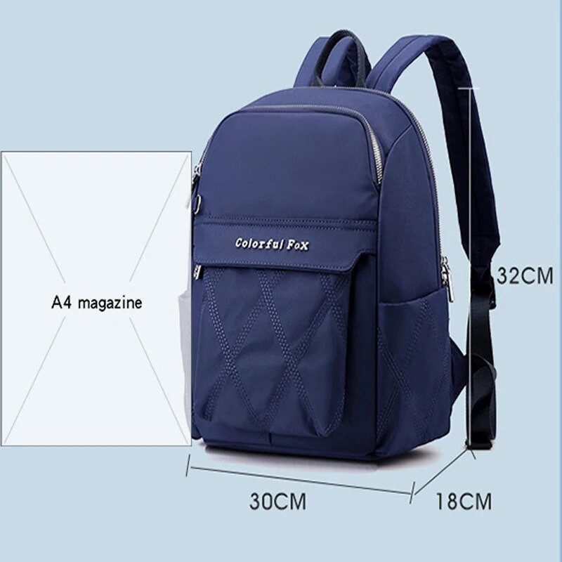 Prekės ženklo mokykliniai krepšiai paauglėms merginoms, vandeniui atsparus nailonas, moteriškos kelioninės kuprinės, nuo vagystės, languotas moteriškas krepšys Mochila Feminina