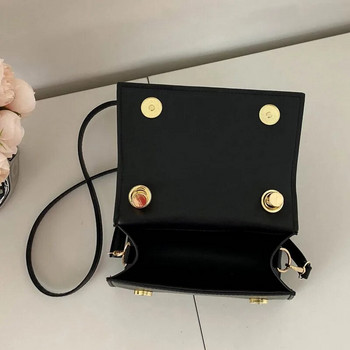 Чанта през рамо от масивна изкуствена кожа Модни дизайнерски чанти Чанти с горна дръжка за жени Ежедневни чанти през рамо Луксозна чанта