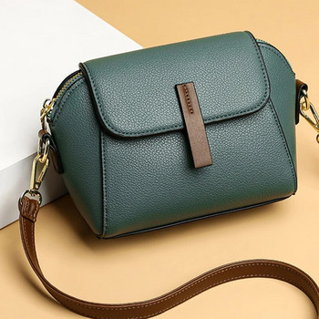 Луксозна дизайнерска едноцветна дамска малка ръчна чанта Модна чанта през рамо Дамска кожена чанта през рамо Bolsas