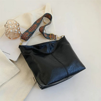 IKE MARTI Γυναικεία Vintage τσάντα χιαστί Τσάντα ώμου γεωμετρική με λουράκι 2023 Τσάντα ώμου μεγάλης χωρητικότητας για εργασία και σχολική τσάντα