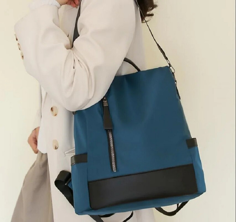 Nauja madinga vandeniui atspari nailono kelioninė kuprinė nuo vagystės moterims, didelės talpos krepšiai ant pečių.