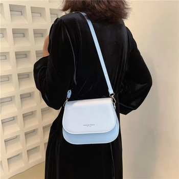 Винтидж чанта за през рамо със седло Дамска чанта с луксозен дизайн от PU кожа Малка дамска чанта и портмоне Дамска чанта за пътуване през рамо Портмоне