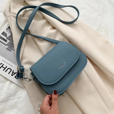 Vintage Saddle Crossbody Τσάντα PU Δερμάτινο γυναικείο πολυτελές σχέδιο Μικρή τσάντα και τσαντάκι Γυναικεία τσάντα ταξιδιού ώμου Messenger τσάντα