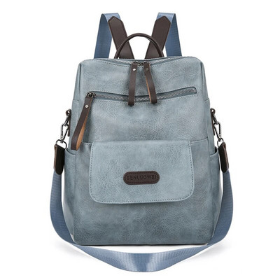 Apsaugos nuo vagystės odinė kuprinė moteriška senovinė pečių krepšys moterims didelės talpos kelioninė kuprinė mokykliniai krepšiai mergaitėms Mochila Feminina