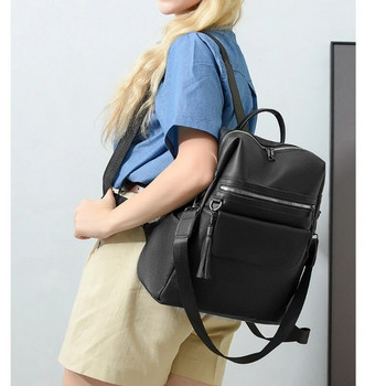 Γυναικείο PU δερμάτινο σακίδιο πλάτης Ταξίδι Αντικλεπτικό σακίδιο Φοιτητικό κορίτσι Casual Μεγάλης χωρητικότητας Σχολική τσάντα για την εργασία College Daily