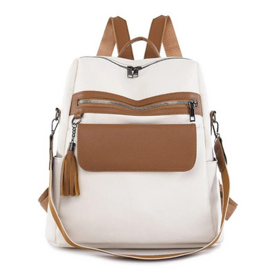 Női PU bőr hátizsák Utazás Lopásgátló hátizsák Diáklány Alkalmi nagy kapacitású iskolai könyves táska munkához Főiskola Naponta