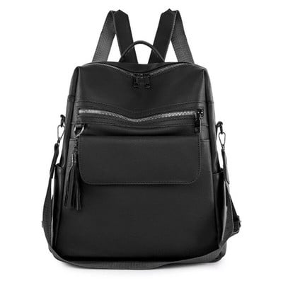 Női PU bőr hátizsák Utazás Lopásgátló hátizsák Diáklány Alkalmi nagy kapacitású iskolai könyves táska munkához Főiskola Naponta