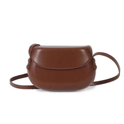 Flip Up Messenger Krepšys Moteriškas Mažas Pečių Krepšys Korėjos Minimalizmas PU Mini Crossbody Balnmaišis Telefonas Kosmetikos lūpų dažų laikymas