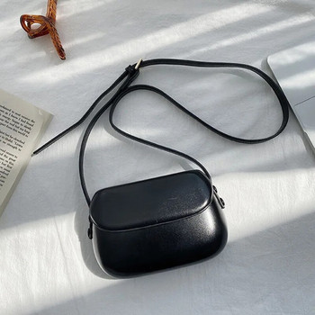 IELGY τσάντα ώμου Messenger τσάντα με πτερύγιο μεταλλική πόρπη Κορεατική έκδοση μαύρη τσάντα με κέλυφος απλή τάση μόδας PU
