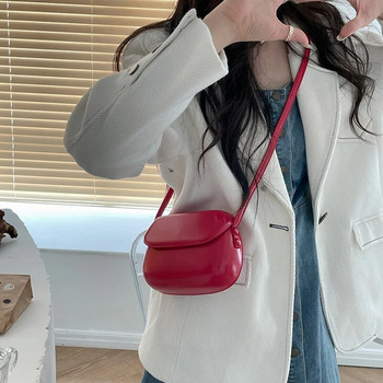 Модна дамска чанта Messenger PU кожена малка чанта тип раковина Винтидж чанта през рамо Дамски чанти Луксозно портмоне Чанти през рамо
