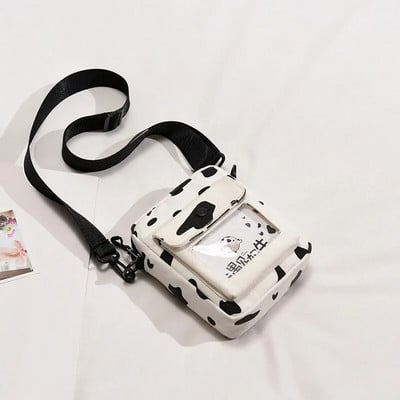 Mini torba na rame preko ramena za žene 2023. Kawaii slatka krava od platna za studentice Mala messenger korejska modna torba za telefon Torbice
