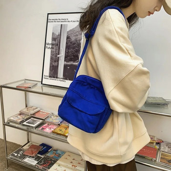 Модни малки платнени чанти през рамо за жени 2022 г. Мини чанта за телефон през рамо Момиче Студентка Памучен плат Мини дамски чанти с капак