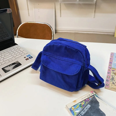 Modne male platnene torbe preko ramena za žene 2022. Mini torbica za telefon na rame Djevojka Studentica Pamučna tkanina Mini ženske torbice s preklopom