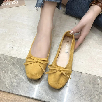 comemore Νέα γυναικεία φλατ παπούτσια Loafers Candy Color Slip on Flat Ballet Flats Soft Comfort Γυναικεία παπούτσια Zapatos Mujer Plus Size 42