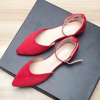 Дамски равни обувки Дамски равни обувки Елегантни комфортни едноцветни ежедневни обувки Летни сандали с плосък ток Обикновени дамски обувки Zapatos Mujer