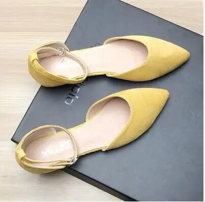 Pantofi pentru femei Pantofi plat pentru femei Confort îmbrăcat în culori uni Pantofi de zi cu toc plat Sandale de vară Simple Zapatos Mujer Pantofi pentru femei