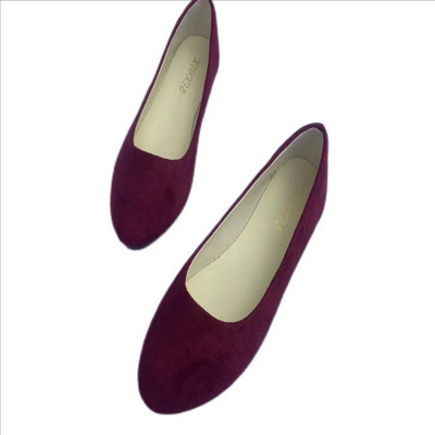 Moteriški plokšti batai Trend Paprasti Saldūs Klasikiniai Saldainių Spalvos Nauji Rudens Vasaros Kasdieniai Flock Butai Valtis Mieli Mergaičių Butai Biuro batai