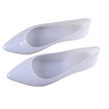 Гумени работни обувки Maogu Желирани галоши Прозрачни голи бели плоски обувки Евтини летни приплъзващи се ежедневни плоски 2024 г. Нови дамски ботуши за дъжд