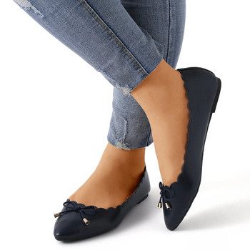 Γυναικεία παπούτσια μπαλέτου τετράγωνα δάχτυλα με λεπτό τακούνι Flat μπαλαρίνα ρηχά παπούτσια Casual Outdoor Slip On Flat Zapatos Planos
