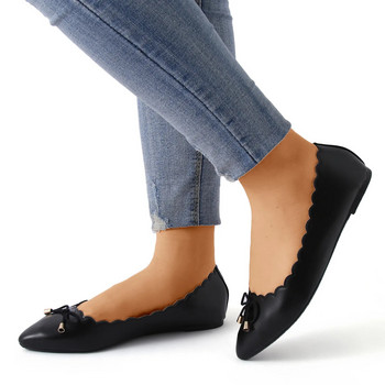 Γυναικεία παπούτσια μπαλέτου τετράγωνα δάχτυλα με λεπτό τακούνι Flat μπαλαρίνα ρηχά παπούτσια Casual Outdoor Slip On Flat Zapatos Planos