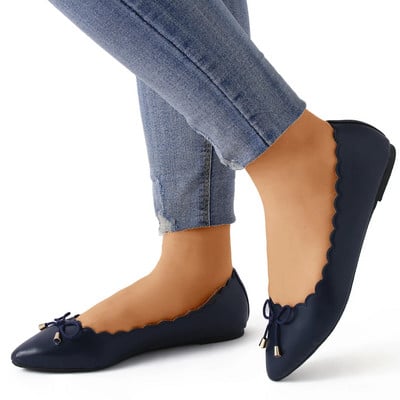 Női lapos balettcipők Négyzetes orrú vékony sarkú lapos balerina sekély cipő Alkalmi kültéri cipzár lapos Zapatos Planos