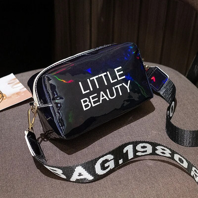 Väikesed naised Laser Crossbody kott Messenger õlakott PVC tarretis Väike Tote Messenger kommid Värvid Kotid Laser Holograafiline Bolsa