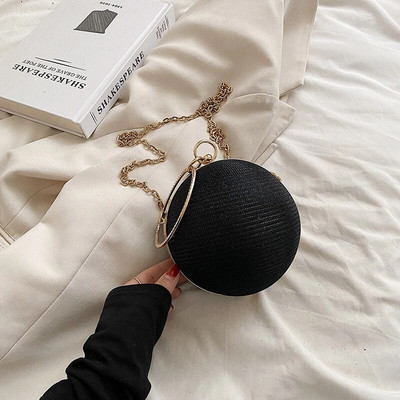 Specil Ring fogantyú strassz esti kuplung táska arany fényes kézitáska és pénztárca Mini kis kosárlabda Crossbody válltáska