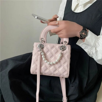 Дамски чанти на известна марка за жени Мъжка чанта с горна дръжка Класическа кожена квадратна ватирана чанта през рамо през рамо Тенденция за 2021 г.