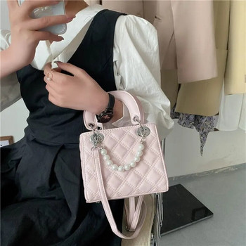 Дамски чанти на известна марка за жени Мъжка чанта с горна дръжка Класическа кожена квадратна ватирана чанта през рамо през рамо Тенденция за 2021 г.