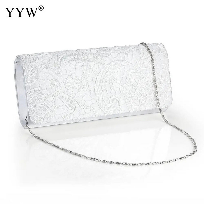 YYW Vintage Satin Clutch Krepšys Moterims Vakarinė Piniginė Vandeniui Neperšlampami Dieniniai Pečių Krepšiai Mėlynos Pirkinių Piniginės Prom Sac