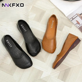 Kožne ravne cipele veće veličine Ženske ručno rađene kožne mokasine Fleksibilne jesenske cipele za slobodno vrijeme Ženske ravne cipele Zapatos Mujer vc4232