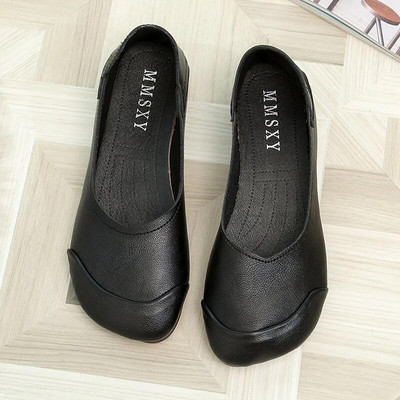 Kožne ravne cipele veće veličine Ženske ručno rađene kožne mokasine Fleksibilne jesenske cipele za slobodno vrijeme Ženske ravne cipele Zapatos Mujer vc4232