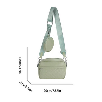Τσάντα Lingge Άνοιξη/Καλοκαίρι Νέα ευρυζωνική μόδα Casual One Shoulder Zero Wallet Crossbody Μικρή τετράγωνη τσάντα