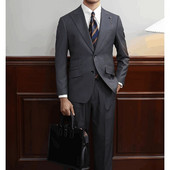 Κομψά ανδρικά κοστούμια 2 τεμαχίων Business Casual Wedding Tuxedo Μόδα Peak Πέτο Μονό στήθος ανδρικό κοστούμι σακάκι με παντελόνι